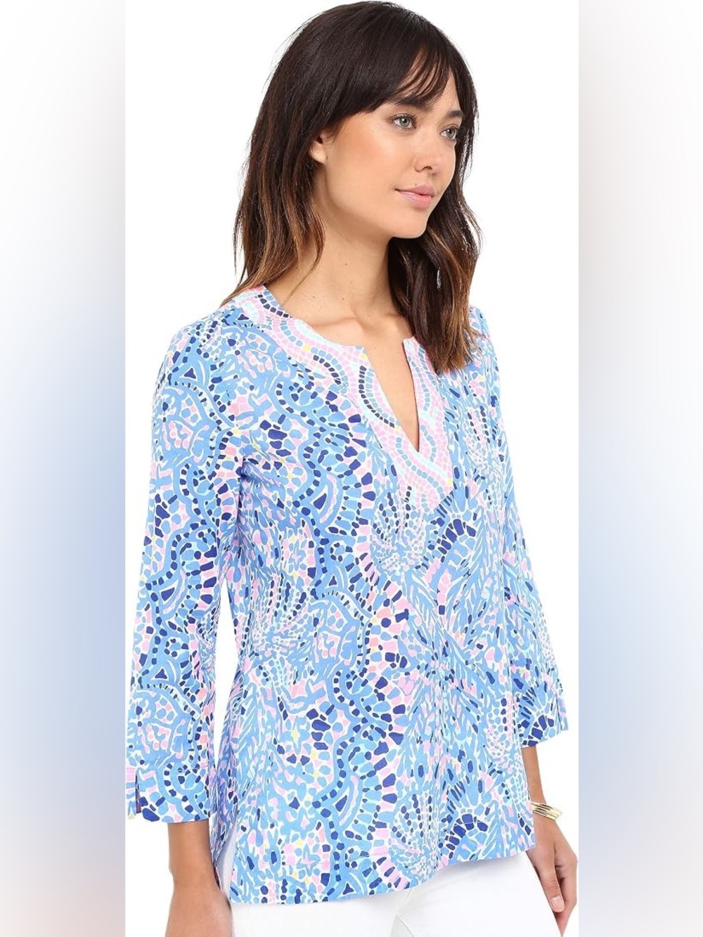 Lilly Pulitzer Tunic Tic Tac Tile Print